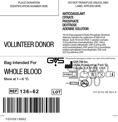 Bag Label (Whole Blood 10)